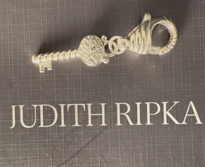 Усилитель/амулет Judith Ripka из чистого серебра и фианита ключ к моему сердцу - Изображение 1 из 4