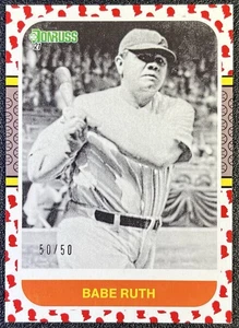 2021 Panini Donruss Babe Ruth #228 Presidential Parallel 50/50 - Picture 1 of 2