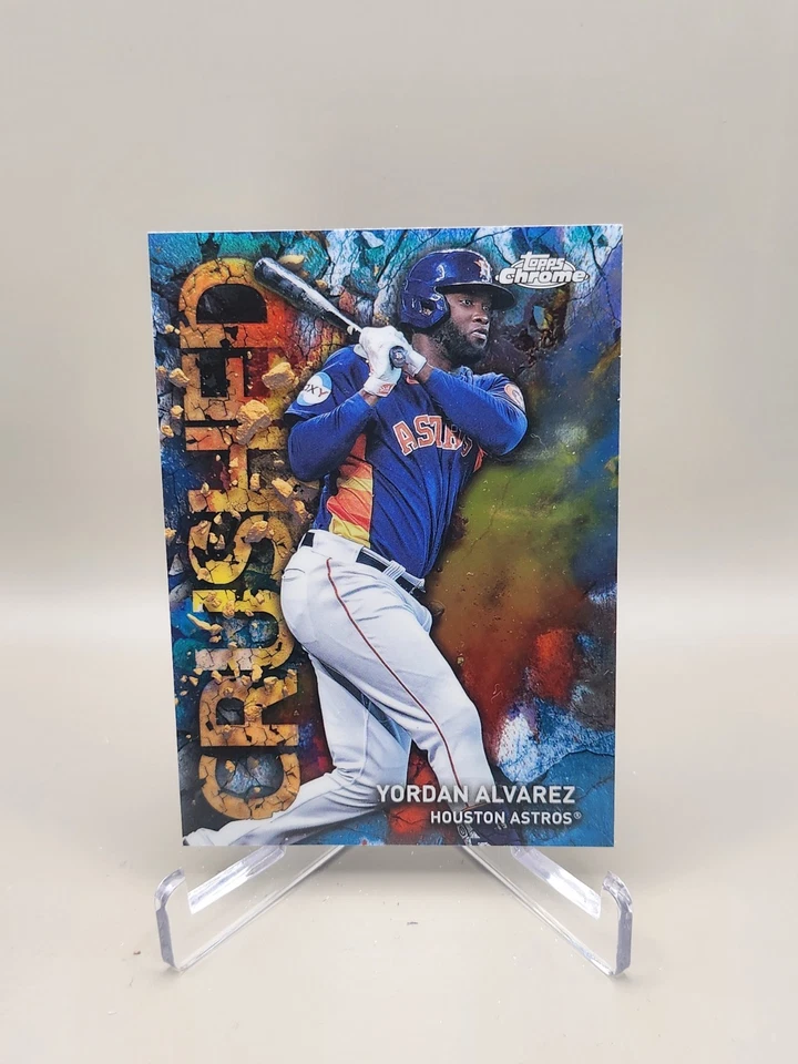 Yordan Alvarez 2023 Topps Chrome Update #C-4 CRUSHED CASE HIT SSP - Image 1 of 2