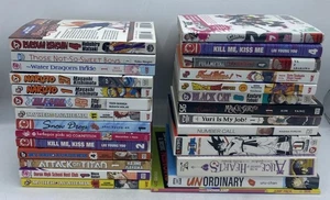 Lot of 26 Manga Books English Graphic Novels Shonen Shojo Anime Comic English - Picture 1 of 23