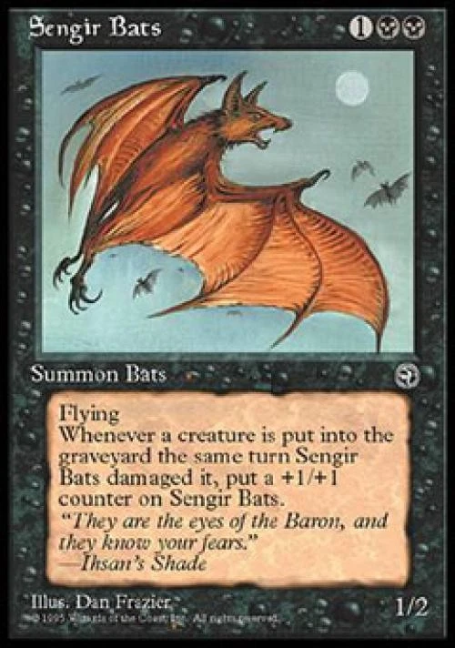 Sengir Bats (1) - Light Play MTG Homelands - Image 1 of 1