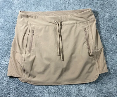 MagellanFish Gear Skort Short Skirt Womens Large Tan Tennis Golf Pickleball Zip - Image 1 of 4
