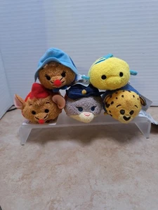 Disney Tsum Tsum Plush Lot Of 5 Jaq The Mouse Jaq Flounder Judy Hopps Clawhauser - Picture 1 of 7