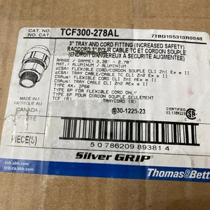 NUEVO THOMAS & BETTS Silver Grip TCF300-278ALCord Conector - Imagen 1 de 4