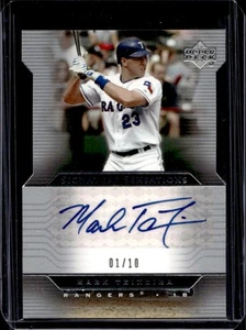 2005 Upper Deck Ultimate Collection Mark Teixeira Die Cut Auto Autograph #1/10 - Picture 1 of 2