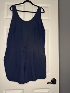 Abercrombie And Fitch Shorts Romper Xl Tall Navy Nwt - Picture 1 of 2