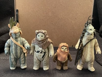 Star Wars Vintage Wicket Teebo Chirpa Logray Ewoks Figures Original Kenner #9 - Image 1 of 4