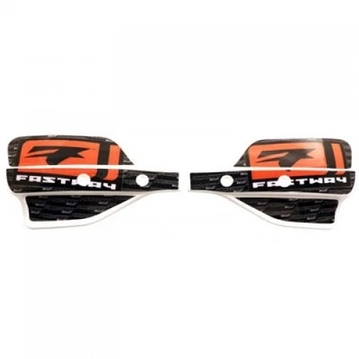 Fastway F.I.T. Versión 3 Guardamanos con Escudos Barras 1 1/8" Blanco/Naranja Foto 1 de 3