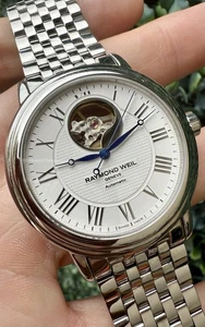 Raymond Weil Maestro Automatic White Dial 39.5mm Watch On Bracelet 2827 Box - Picture 1 of 14
