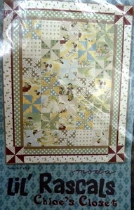New Chloe's Closet Quilt Pattern LIL' RASCALS 42" x 54" Quilting - Picture 1 of 1