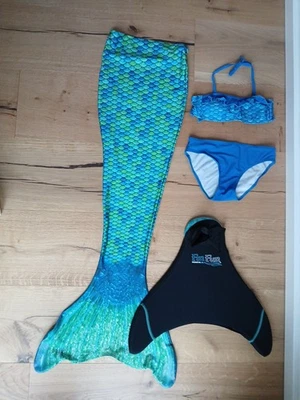 Fin Fun Meerjungfrauenschwanz / Nixenschwa z in Blaugrün mit Bikini  - Bild 1 von 4