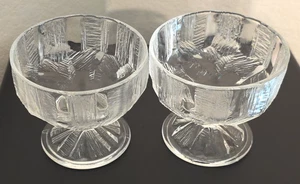 2 Vintage Hoya Japan Dessert/Compote Glasses 3.5"H X 3.75"W~GUC - Bild 1 von 7