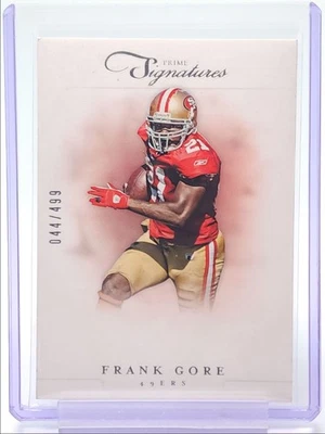 FRANK GORE 2012 PANINI PRIME SIGNATURES FOOTBALL 49ERS /499 Q0333 - Image 1 of 2