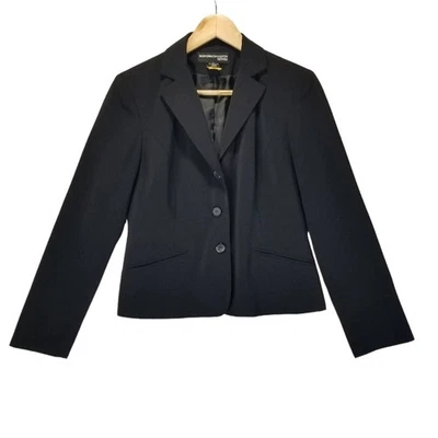 NORTON MCNAUGHTON Blazer Womens 4 Petite Modern Fit Black - Image 1 of 4