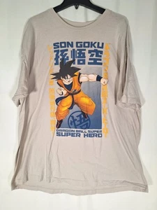 Dragon Ball Z Super Uomo Super Hero Goku Kanji Anime Toei Animazione Taglia XXL - Foto 1 di 4