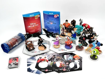 Лот товаров Disney Infinity 50+ штук - фигурки игр для Wii U 2 портала силовые диски карты - Изображение 1 из 4
