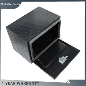 24"x17"x18" Aluminum Truck Underbody Tool Box w/ Lock Storage For Trailer Pickup - Picture 1 of 22