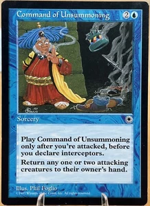 Command of Unsummoning - Portal - Magic: The Gathering TCG - LP - Imagen 1 de 2