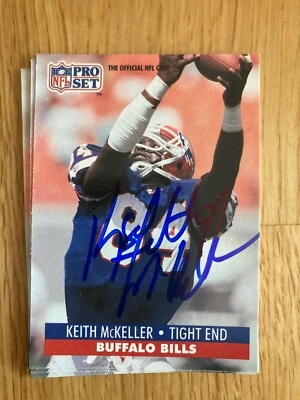 Buffalo Bills Keith McKeller signed 1991 Pro Set Card - Image 1 of 2