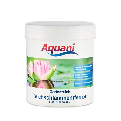 MADE4PETS Aquani rimuovi fanghi per laghetto 1.000 g come aspiratore per laghetto rimuove attivamente i fanghi per laghetto