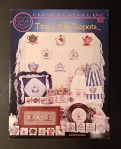 TINY LITTLE TEACUPS Cross My Heart Inc Counted Cross Stitch Pattern Book CSB-160 - Picture 1 of 2