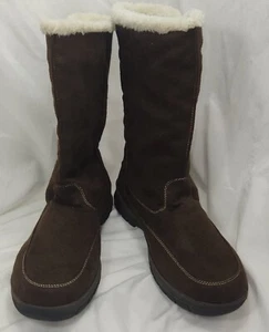 Itasca Fur Lined Winter High Womens Boots Side Buttoned Size 10 Brown Chloe - Picture 1 of 15