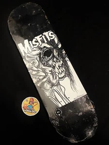 SUPER RARE PUSHEAD Misfits Zero Skateboard Deck Shaped Limited First Edition 8.5 - Picture 1 of 11