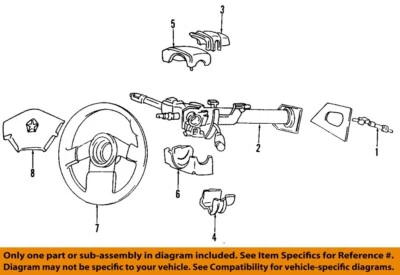 Columna de dirección usada se adapta a: Dodge Dakota 1993 cambio de columna sin rueda inclinable grado A Foto 1 de 2