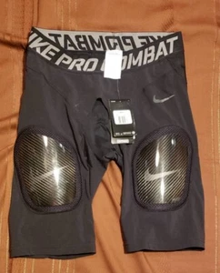 Pantalones cortos acolchados de fútbol americano Nike Pro Combat Hyperstong, negros, talla 2XL, nuevos - Imagen 1 de 10