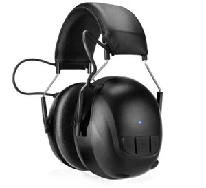 Bluetooth 5.4 Hearing Protection W/ 120H Working Time Black 30dB Safety Earmuffs - Picture 1 of 5