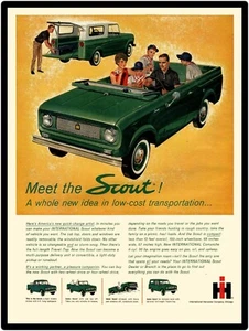 1961 International Scout New Metal Sign: Introductory Model  -  Free Shipping - Picture 1 of 1