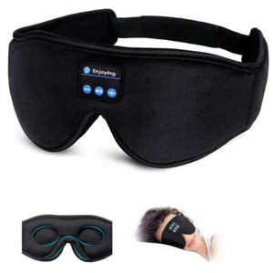 Bluetooth 5.3 Wireless Eye Mask UK Sleeping Mask with Headphones Music Earphones - Picture 1 of 22
