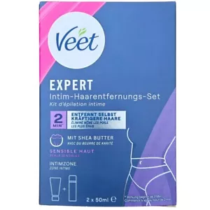Veet Expert Intimbereich Set: Enthaarungscreme & Multi-Benefit-Schaum, 2x50 ml - Bild 1 von 1