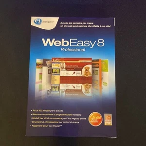 SOFTWARE AVANQUEST WEBEASY 8 PROFESSIONAL BOX IN ITALIANO nuovo