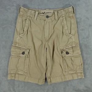 American Eagle Outfitter Cargo Shorts Mens 28 Beige Cotton Classic Fit Chino AEO - Picture 1 of 23