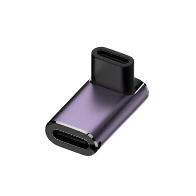 USB 4.0 type-C male to C female 240w adapter L-shaped stereo bend  fast charger - Image 1 of 4