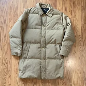 Rare Soph. Sophnet Long Insulated Down Jacket Coat Parka Tan Beige Size Medium - Picture 1 of 8