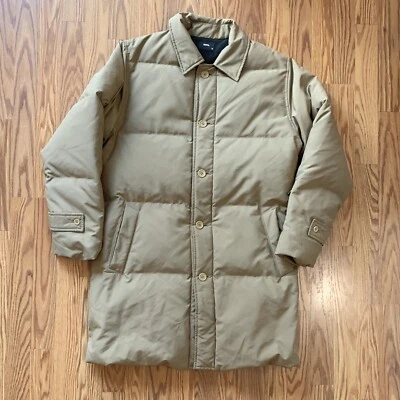 Rare Soph. Sophnet Long Insulated Down Jacket Coat Parka Tan Beige Size Medium - Image 1 of 4