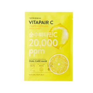 [NATURE REPUBLIC] Vitapair C 7Days Whitening Mask Sheet - 1pcs / Free Gift - Picture 1 of 1