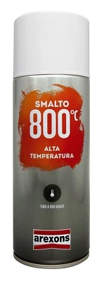 Smalto Vernice Spray ALTA TEMPERATURA 800° C Arexons 400ml Rapida Essiccazione - Immagine 1 di 2