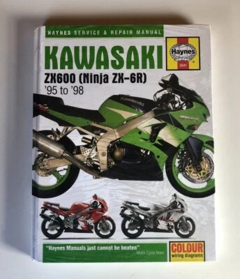 KAWASAKI ZX-6R,ZX6R,ZX636,ZX600 F,G,H,J,HAYNES MANUAL 1995-2002 "HARDBACK" - Image 1 of 4