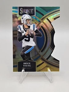 2023 Panini Select NFL Bryce Young Green & Yellow Prizm Premier Level Die-Cut💥  - Picture 1 of 2