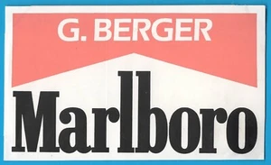 MARLBORO G. Berger adesivo sticker vintage auto moto tuning aufkleber MA3715 - Picture 1 of 1