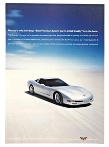 Chevrolet Corvette 2002 anuncio Chevy Beauty premium coche deportivo impresión anuncio - Imagen 1 de 1