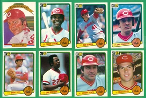 Donruss Cincinnati Reds Team Set 1983 casi nuevo/como nuevo Concepcion Seaver Bench Lesley - Imagen 1 de 3