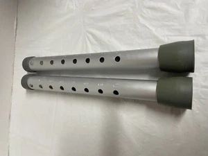 Universal Walker Replacement Legs with Rubber Tips Gray (1 ) Pair NEW w/o Box - Picture 1 of 4