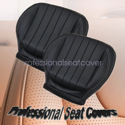 Funda de asiento de cuero negra para conductor y pasajero Mercedes Benz E300 17-20 Foto 1 de 4