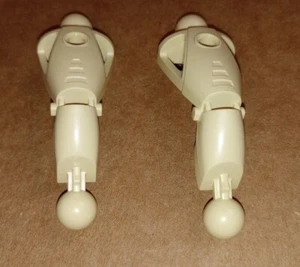 2 Lego part 43557 Bionicle Toa Nuva type Leg Section in Tan, Retired pieces - Picture 1 of 12