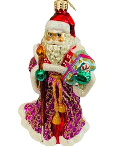 Vintage Christopher Radko Santa Christmas Ornament Majestic Presentation 2002 - Picture 1 of 8