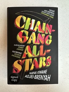Nana Kwame Adjei-Brenyah SIGNED DATED LOCATED Chain-Gang All-Stars UK 1/1 HB - Picture 1 of 4